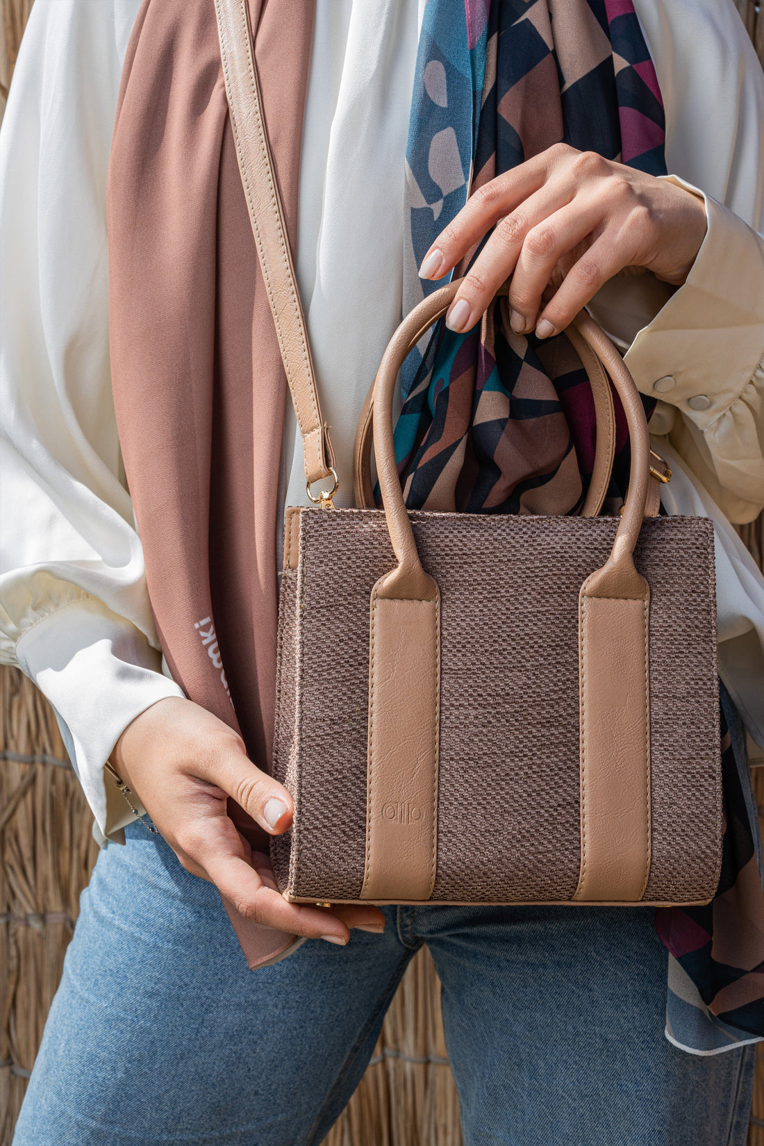 Leather and Canvas Bag