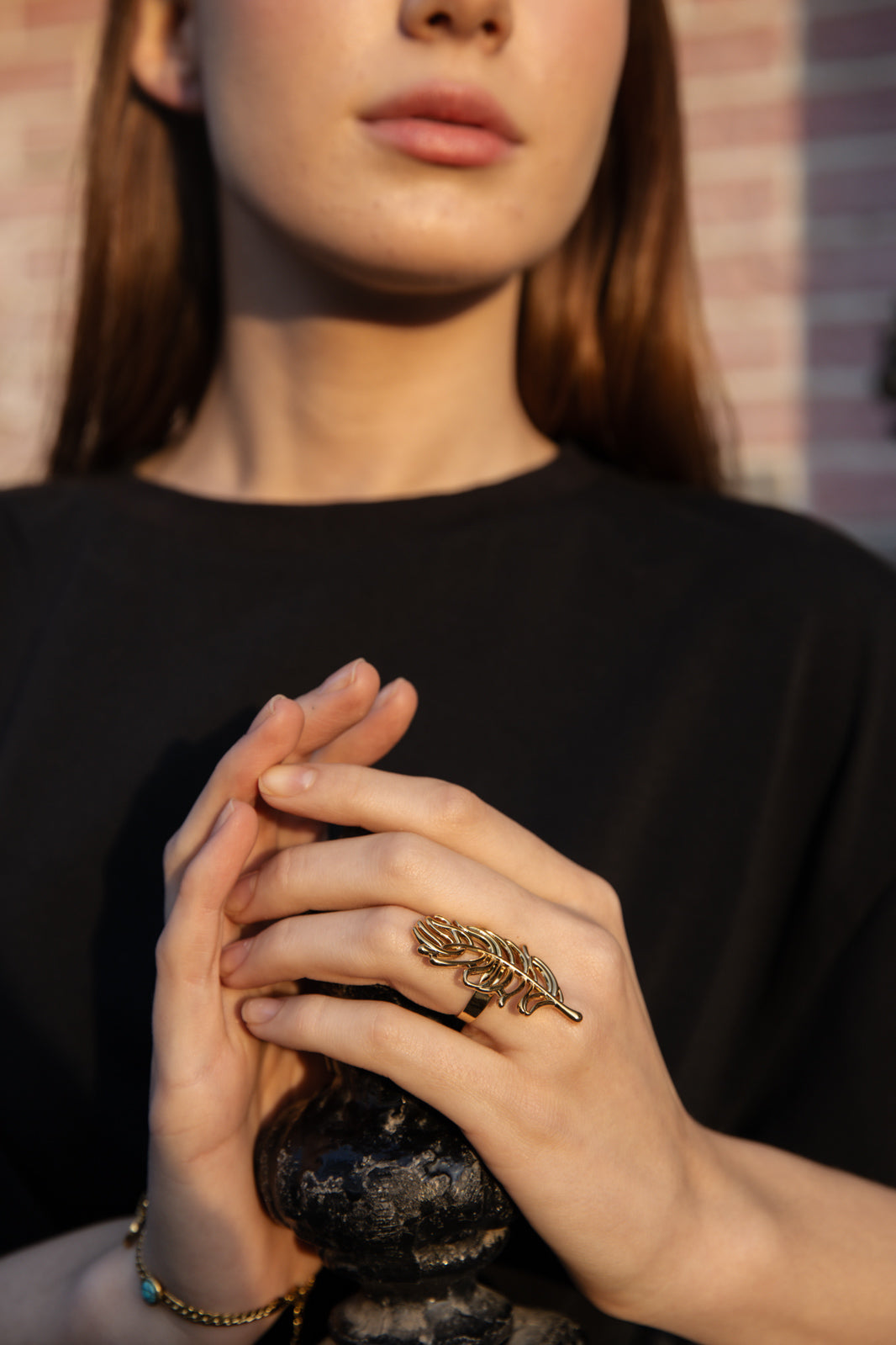 Golden Leaf Ring