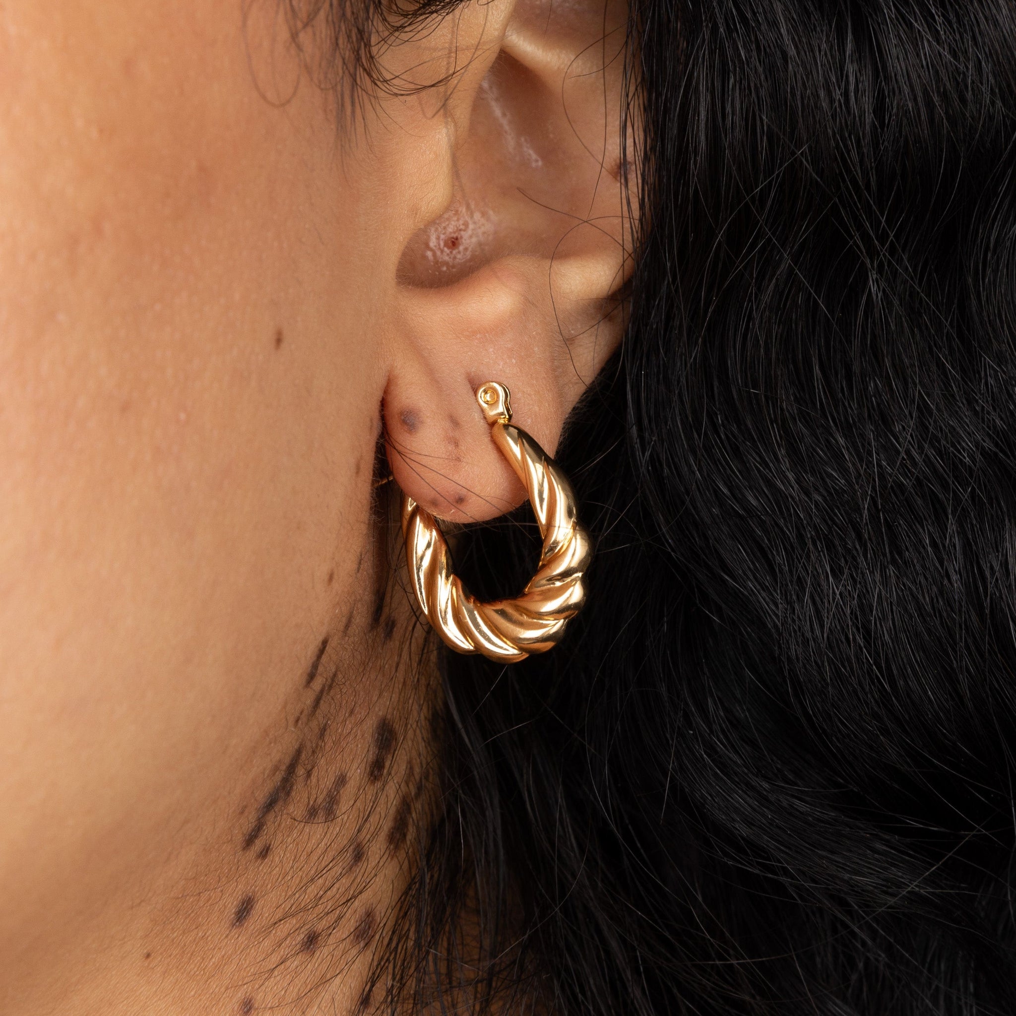 Twisted Hoop Earrings