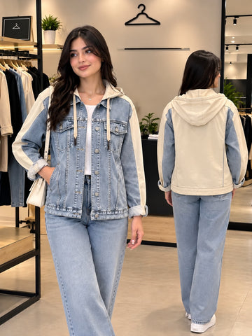Denim Hoodie Jacket