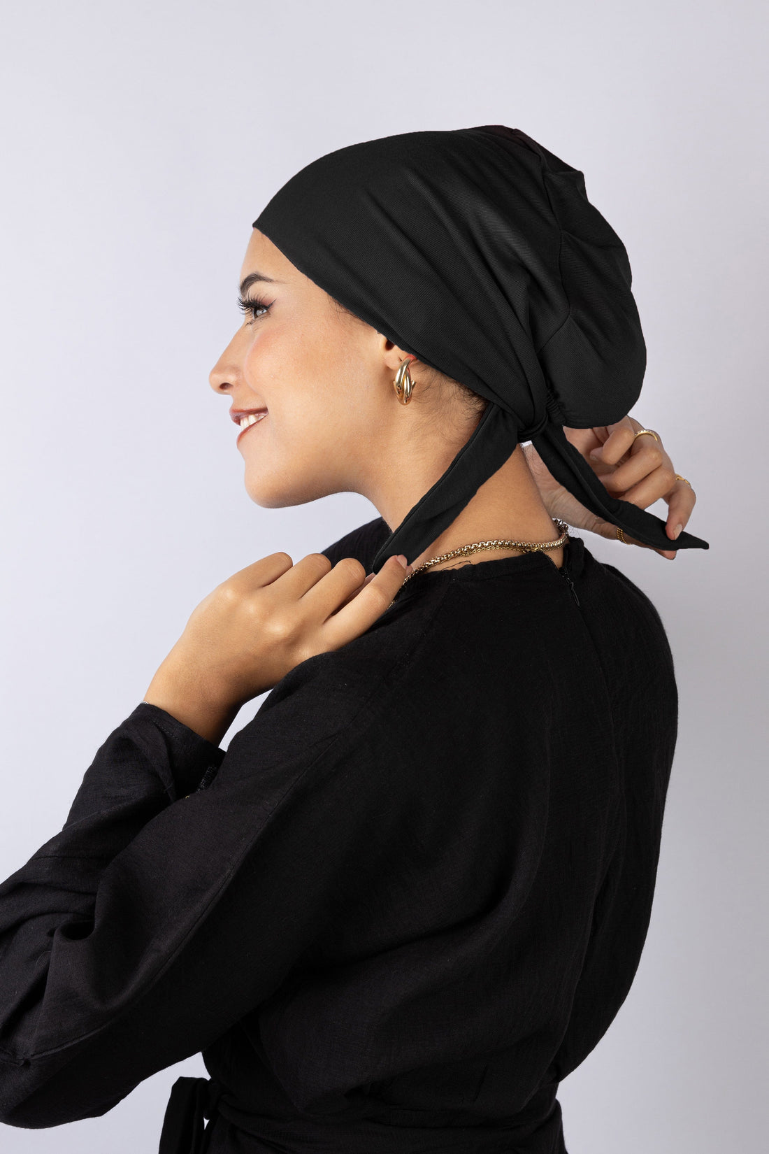 No Thread Bandana With Tie-Back