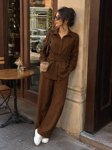 Wrap Shirt Set